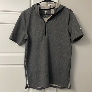 UnderArmour Grey Silver Details Hoodie Sweatshirt Size S